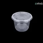 سطل یکبار مصرف 1000 سی سی شفاف درب دار پریما - 🥤 سطل شفاف درب‌دار 1000 سی سی کاربردی